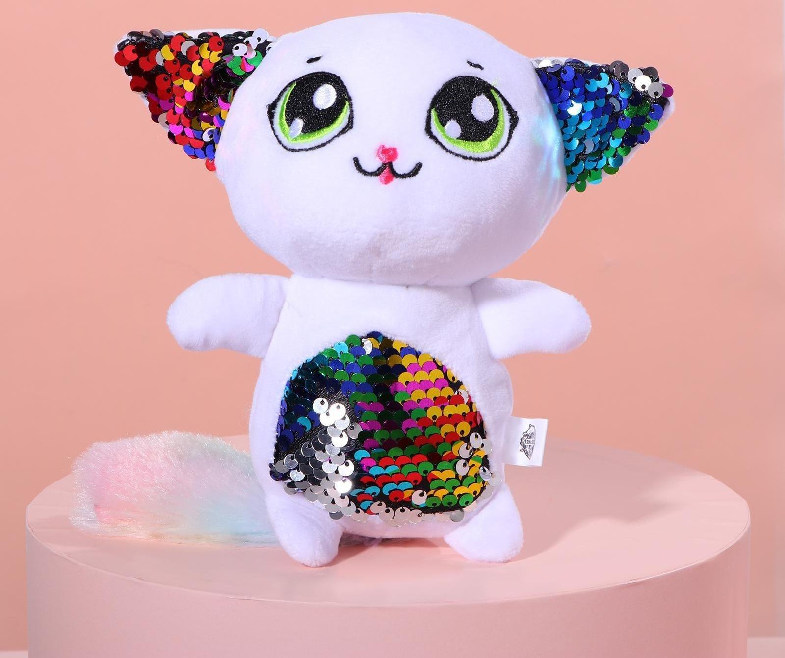 Мягкая игрушка с пайетками «Кошечка Шанти», 20 см х 9 см х 16 см