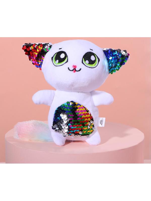 Мягкая игрушка с пайетками «Кошечка Шанти», 20 см х 9 см х 16 см