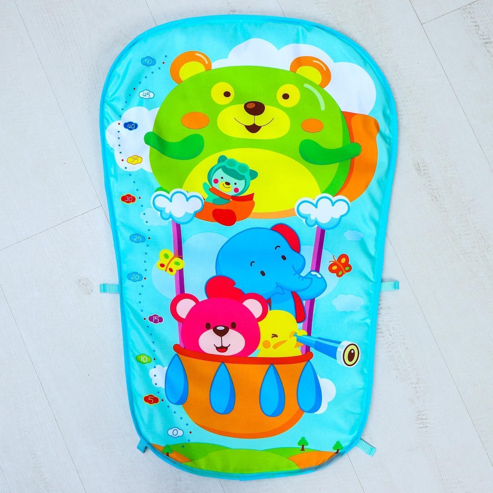 Развивающий коврик «Давай играть», с пианино, голубой