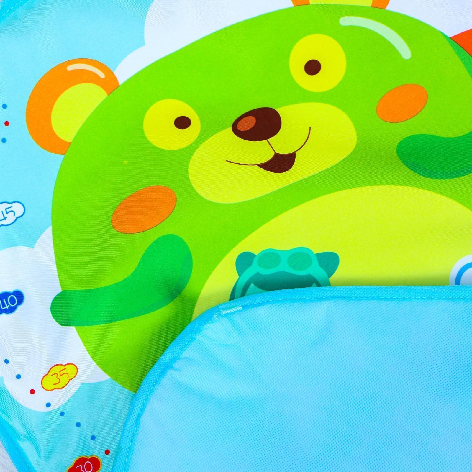 Развивающий коврик «Давай играть», с пианино, голубой