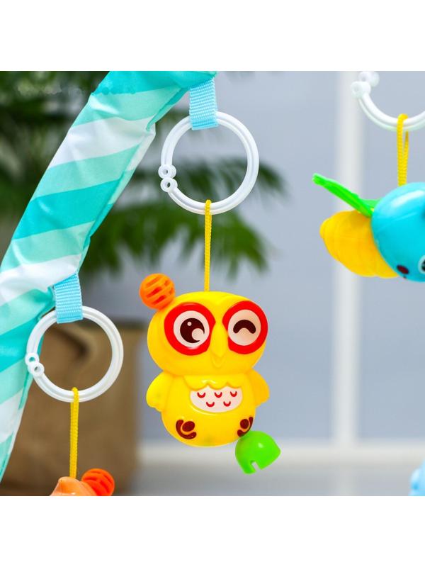 Развивающий коврик «Давай играть», с пианино, голубой