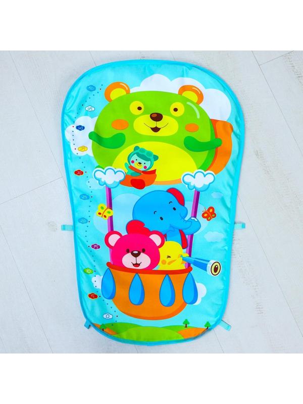 Развивающий коврик «Давай играть», с пианино, голубой