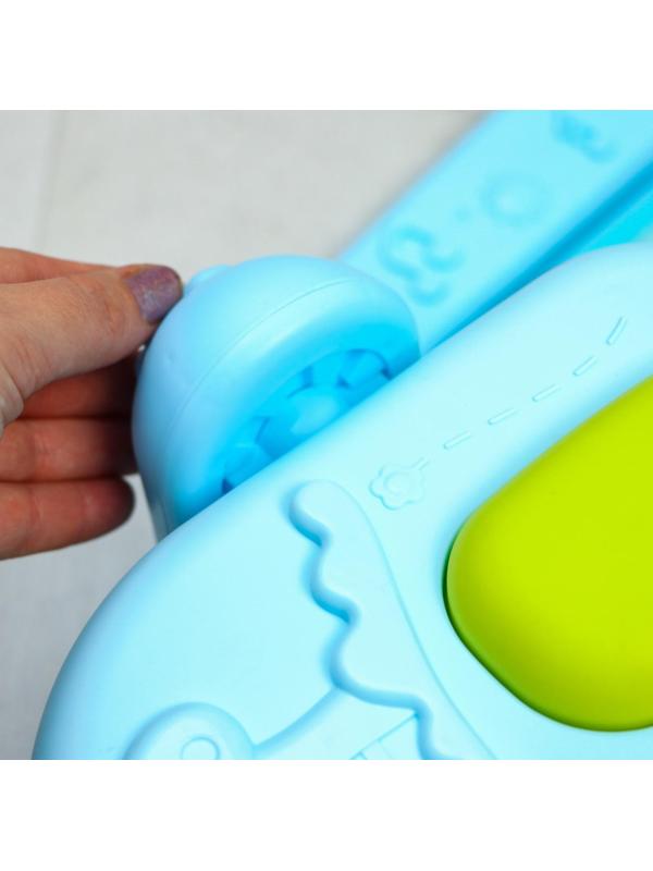 Развивающий коврик «Лев», с пианино, голубой