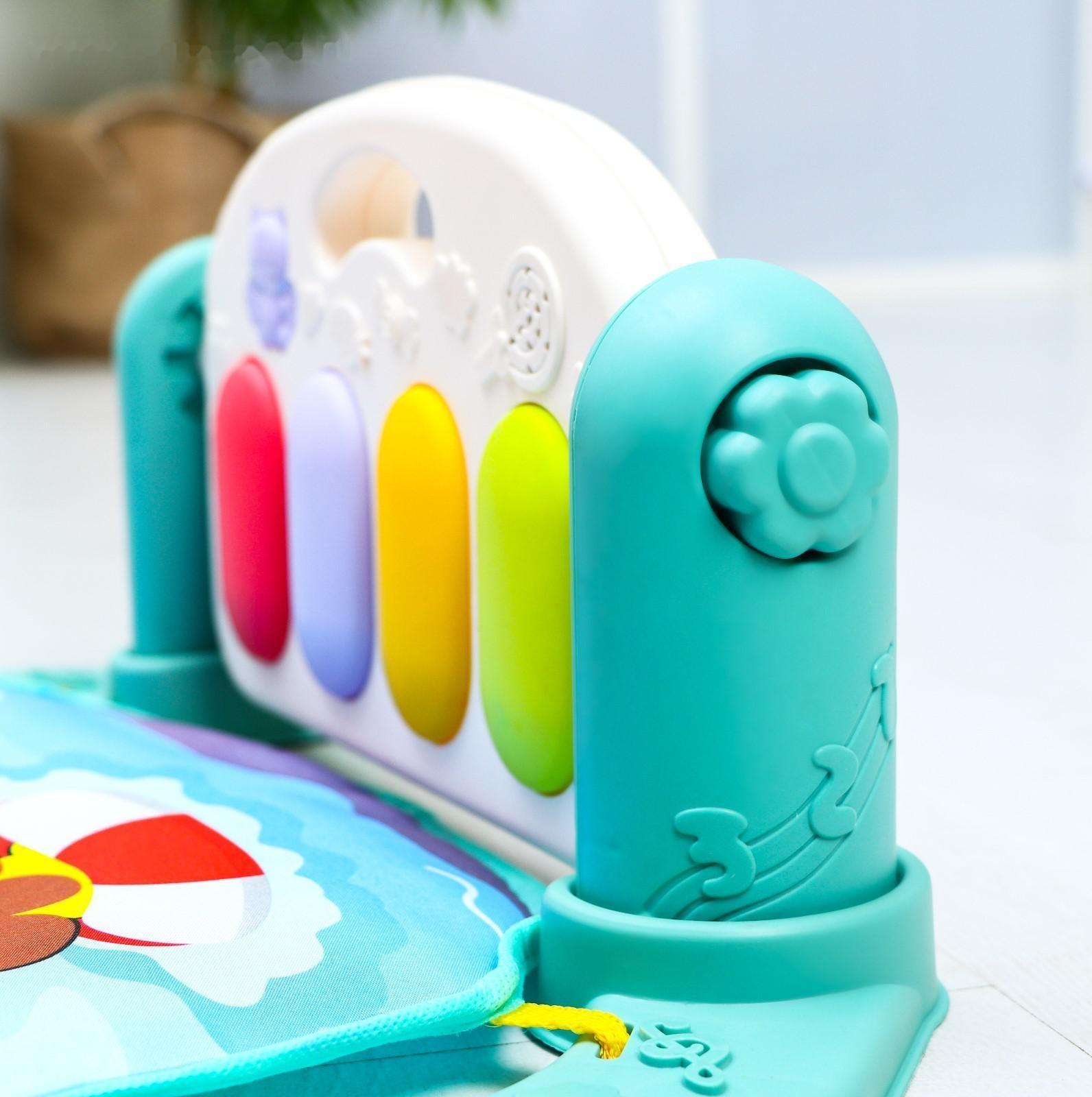 Развивающий коврик «Пляж», с пианино, голубой