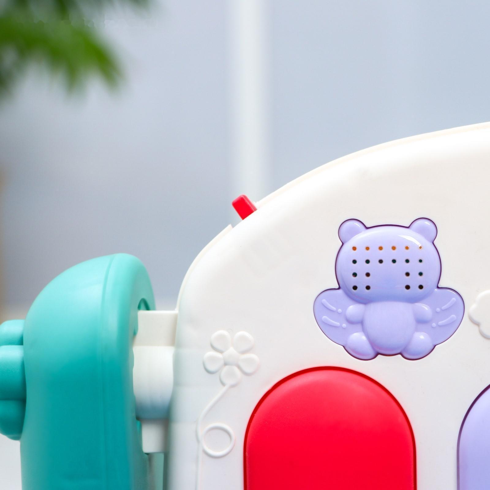 Развивающий коврик «Пляж», с пианино, голубой