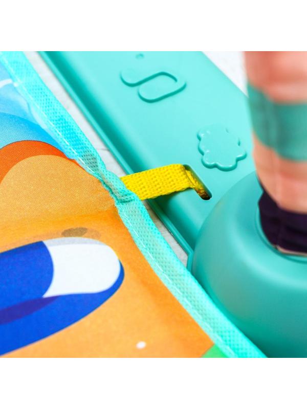 Развивающий коврик «Пляж», с пианино, голубой