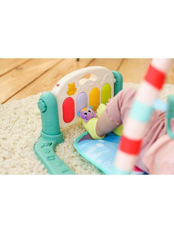 Развивающий коврик «Пляж», с пианино, голубой