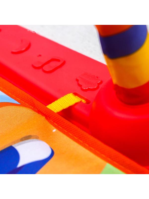 Развивающий коврик «Пляж», с пианино, розовый