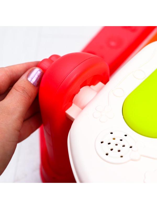 Развивающий коврик «Пляж», с пианино, розовый