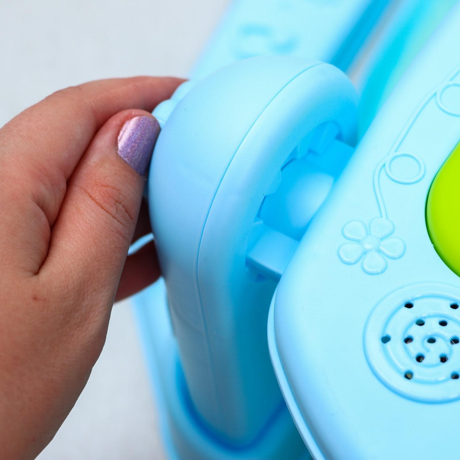 Развивающий коврик «Счастливые малыши», с пианино, голубой