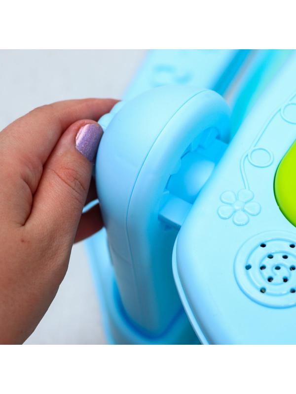 Развивающий коврик «Счастливые малыши», с пианино, голубой