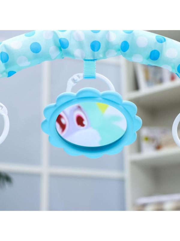 Развивающий коврик «Счастливые малыши», с пианино, голубой