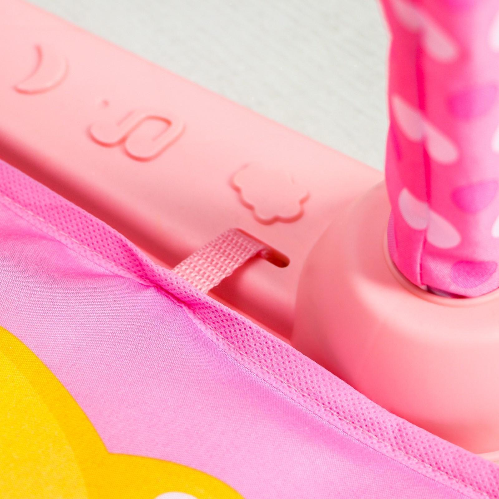 Развивающий коврик «Счастливые малыши», с пианино, розовый