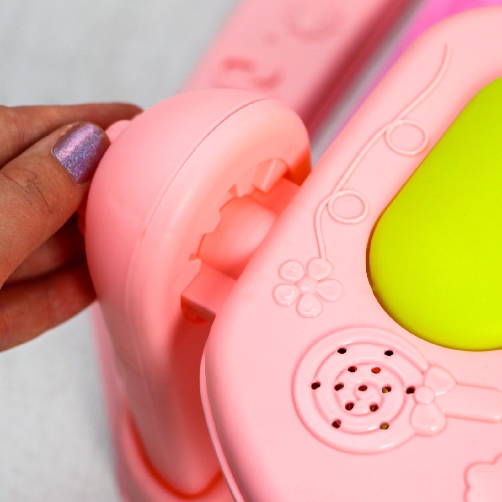 Развивающий коврик «Счастливые малыши», с пианино, розовый