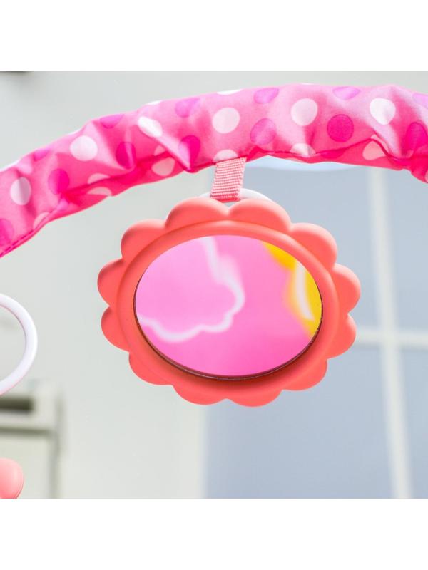 Развивающий коврик «Счастливые малыши», с пианино, розовый