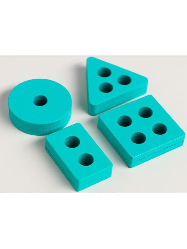 Детская развивающая пирамидка «Собери сам» 4,2×3,5×13 см