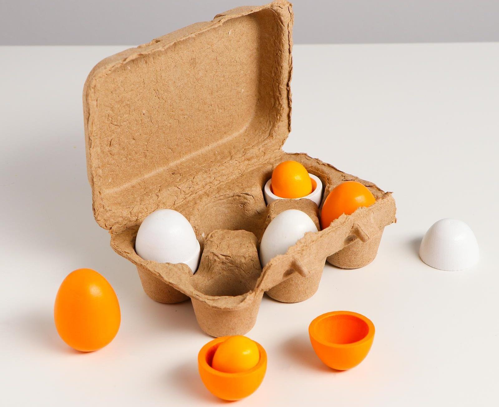 Детский игровой набор «Яйца» 16,2×11×5 см