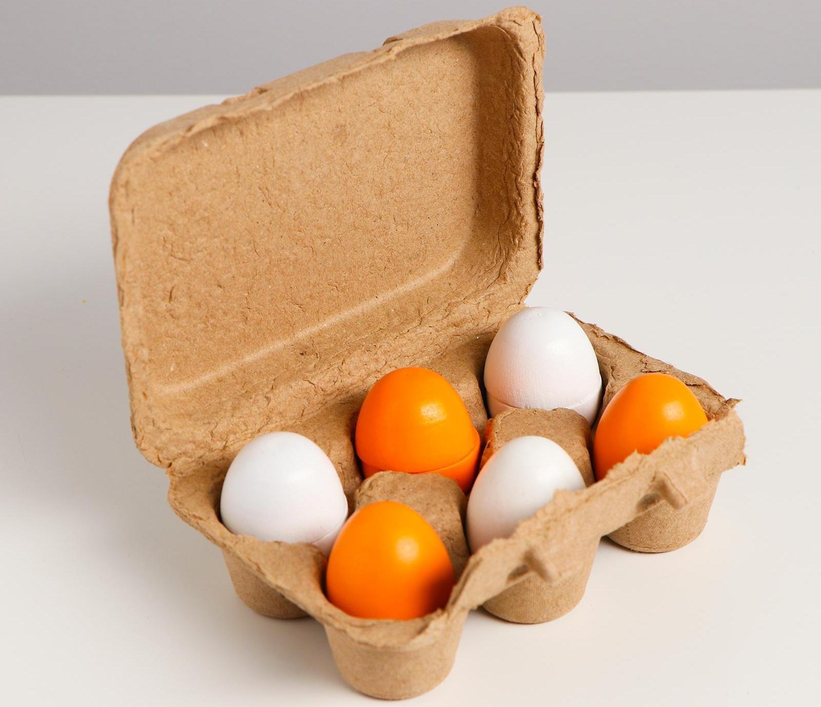 Детский игровой набор «Яйца» 16,2×11×5 см