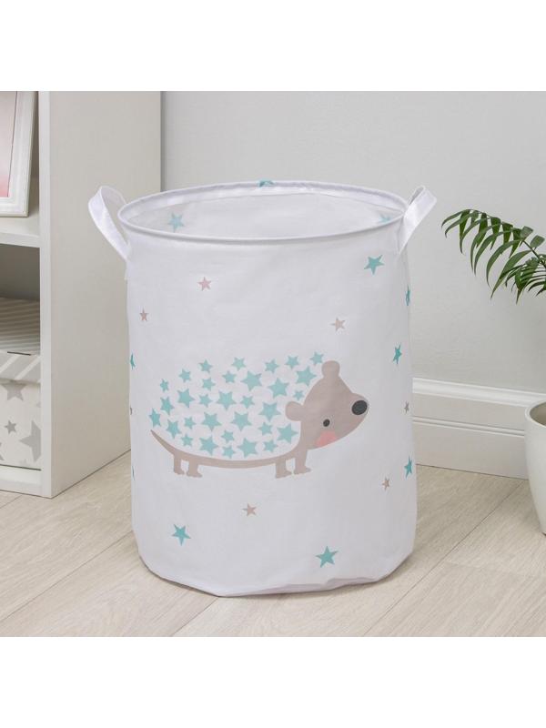 Корзина бельевая текстильная «Ёжик», 35×45 см