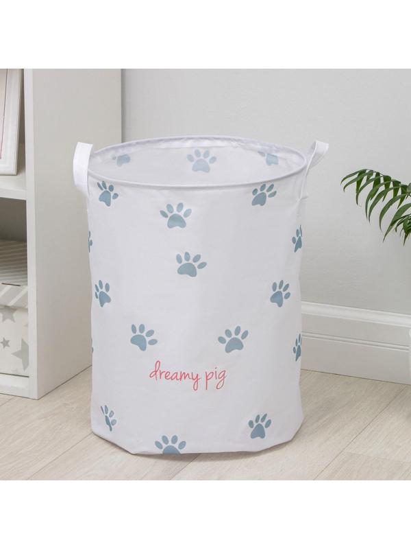 Корзина бельевая текстильная «Зоопарк», 35×45 см