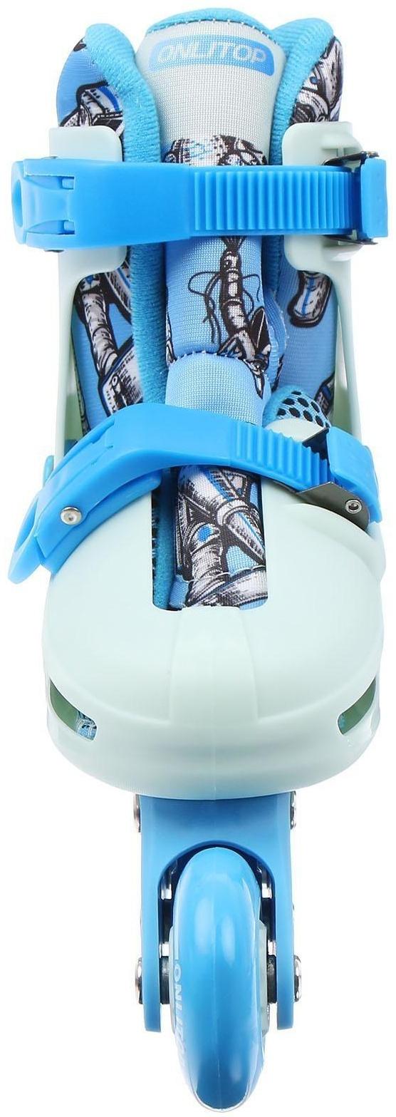 Роликовые коньки раздвижные, размер 30-33, колеса PVC 64 мм, пластиковая рама