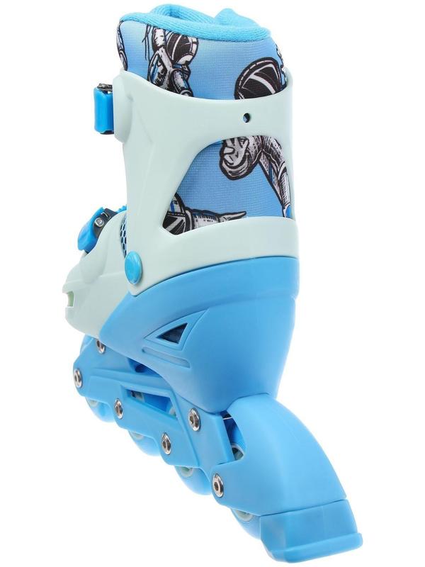 Роликовые коньки раздвижные, размер 34-37, колеса PVC 64 мм, пластиковая рама