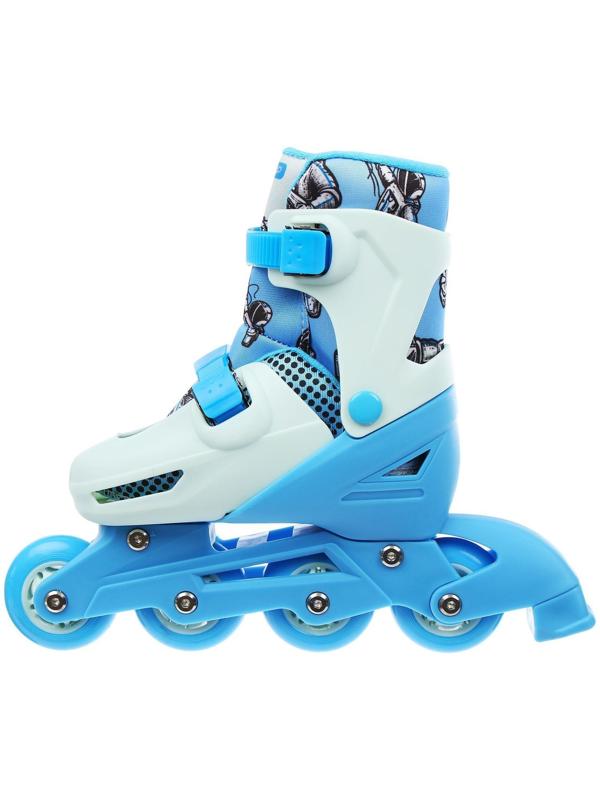 Роликовые коньки раздвижные, размер 34-37, колеса PVC 64 мм, пластиковая рама