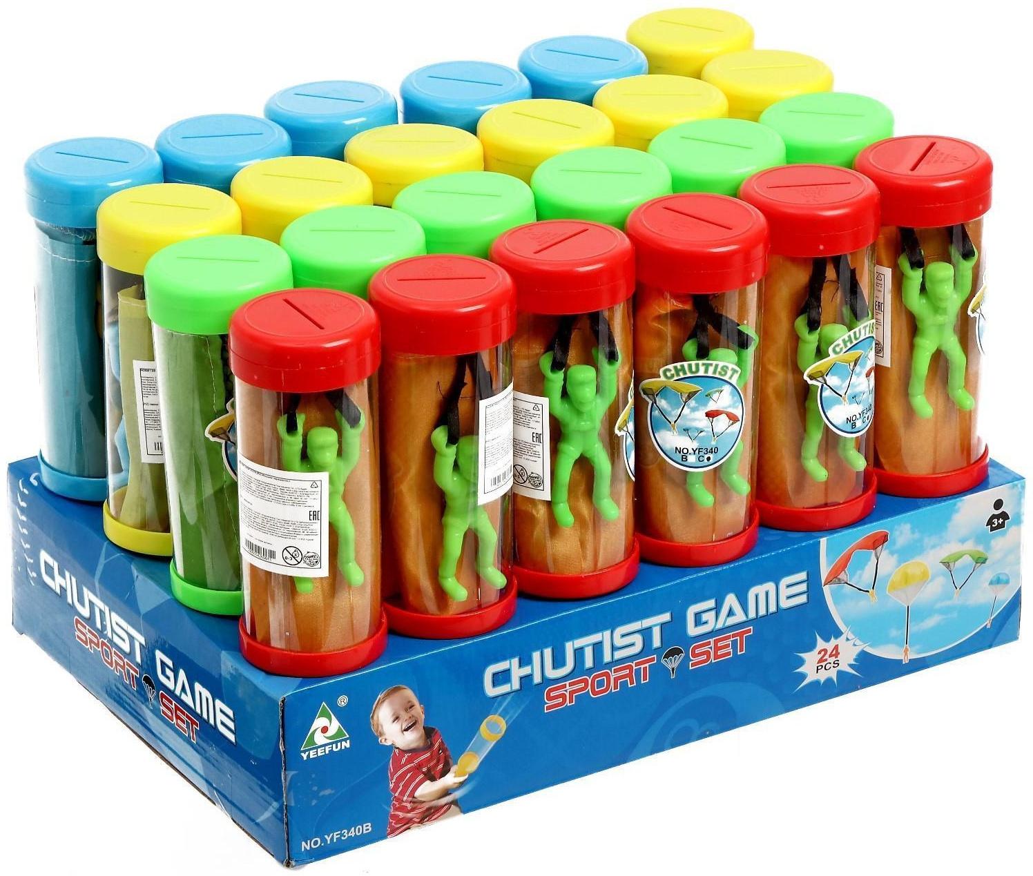 Фигурка солдатика «Парашютист», с запуском, МИКС