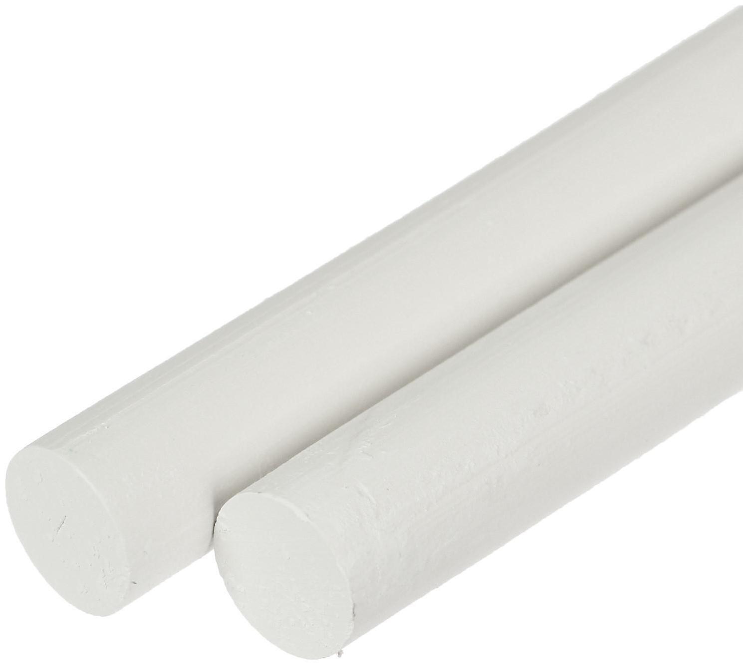 Мел школьный белый набор 4 штуки, круглый беспыльный, в картонной коробке