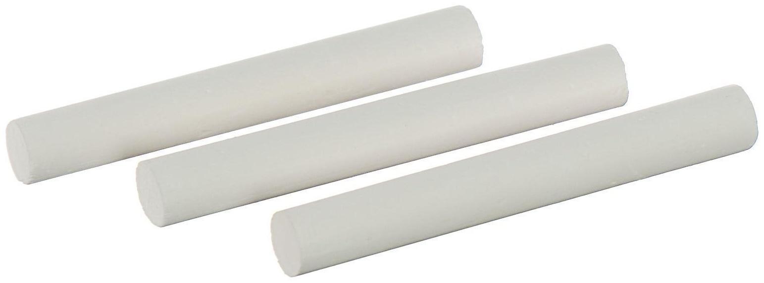 Мел школьный белый набор 4 штуки, круглый беспыльный, в картонной коробке