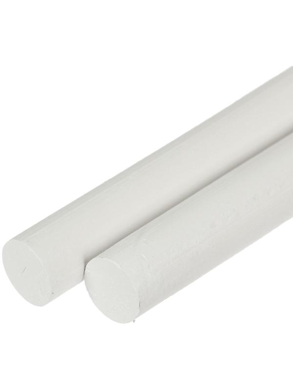 Мел школьный белый набор 4 штуки, круглый беспыльный, в картонной коробке