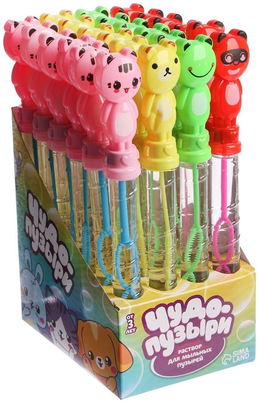 Мыльные пузыри «Животные» 26×3×2 см, МИКС