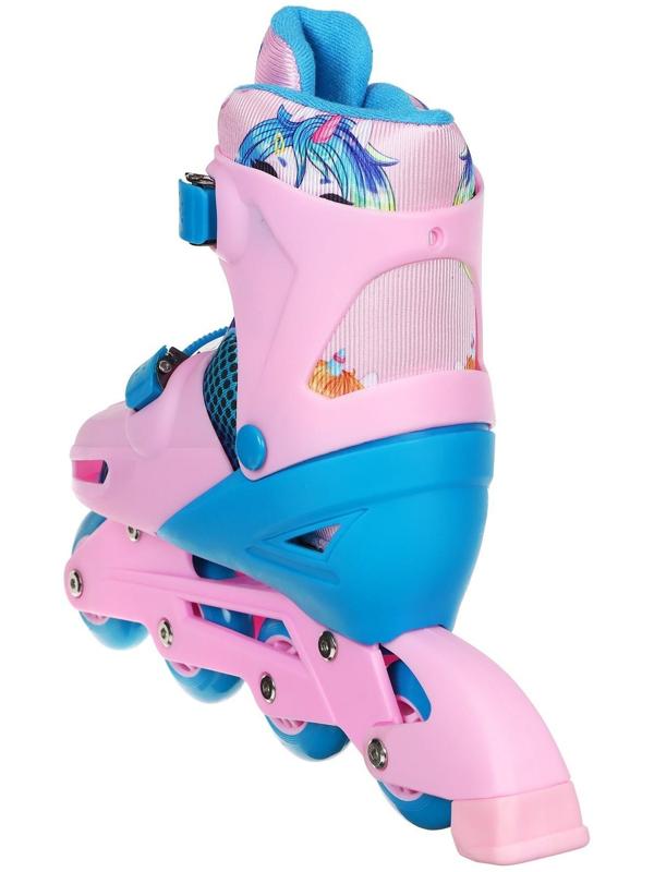 Набор Ролики раздвижные+защита, размер 34-37, колеса PVC 64 мм, пластиковая рама