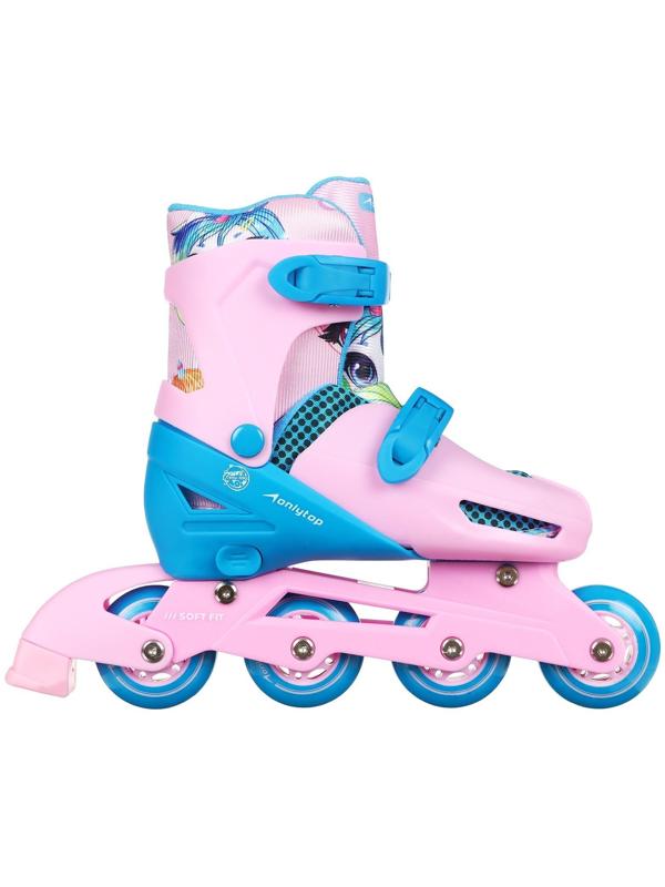 Набор Ролики раздвижные+защита, размер 34-37, колеса PVC 64 мм, пластиковая рама