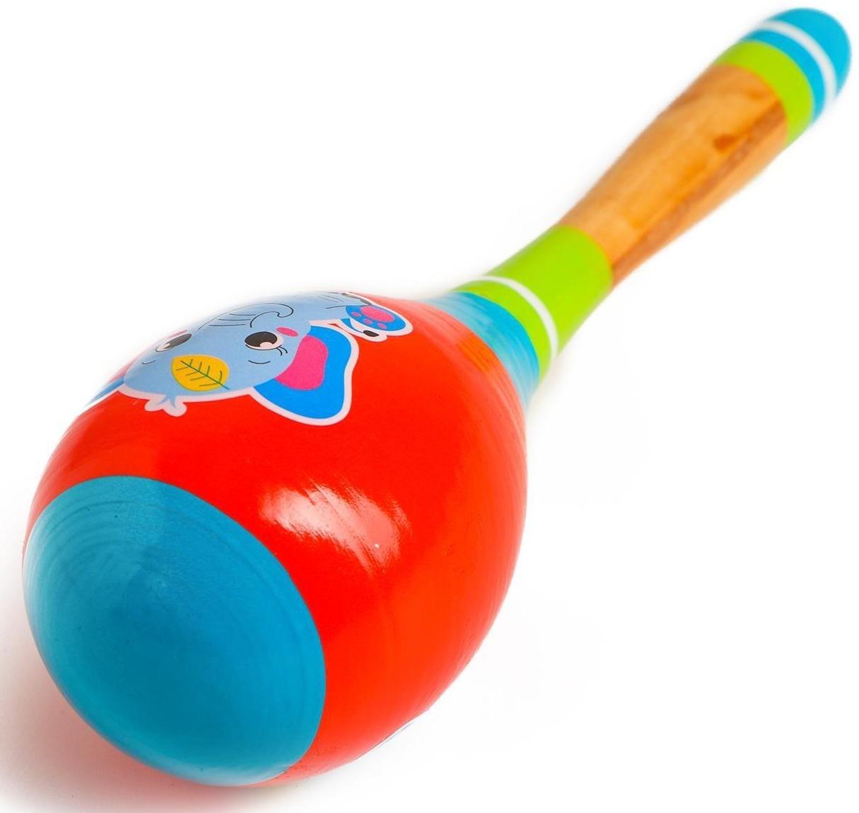 Музыкальная игрушка маракас «Слоник», 20 см
