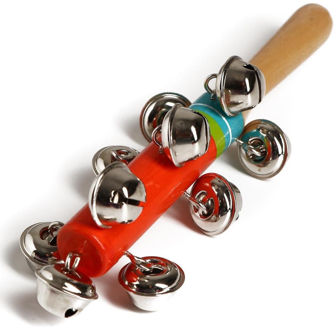 Игрушка с бубенцами «Весёлая мелодия», цвет оранжевый