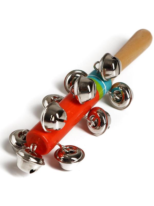 Игрушка с бубенцами «Весёлая мелодия», цвет оранжевый