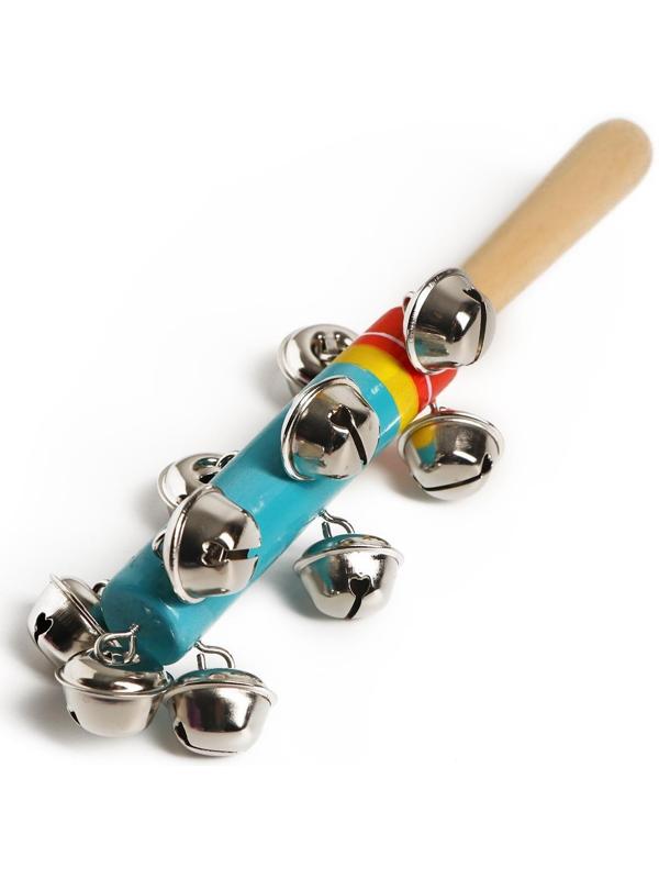 Игрушка с бубенцами «Весёлая мелодия», цвет голубой