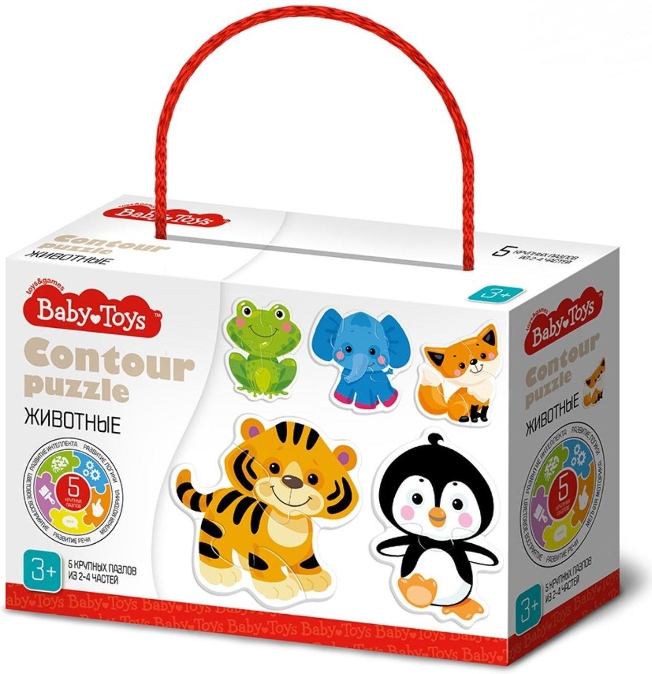 Пазлы контурные «Животные»