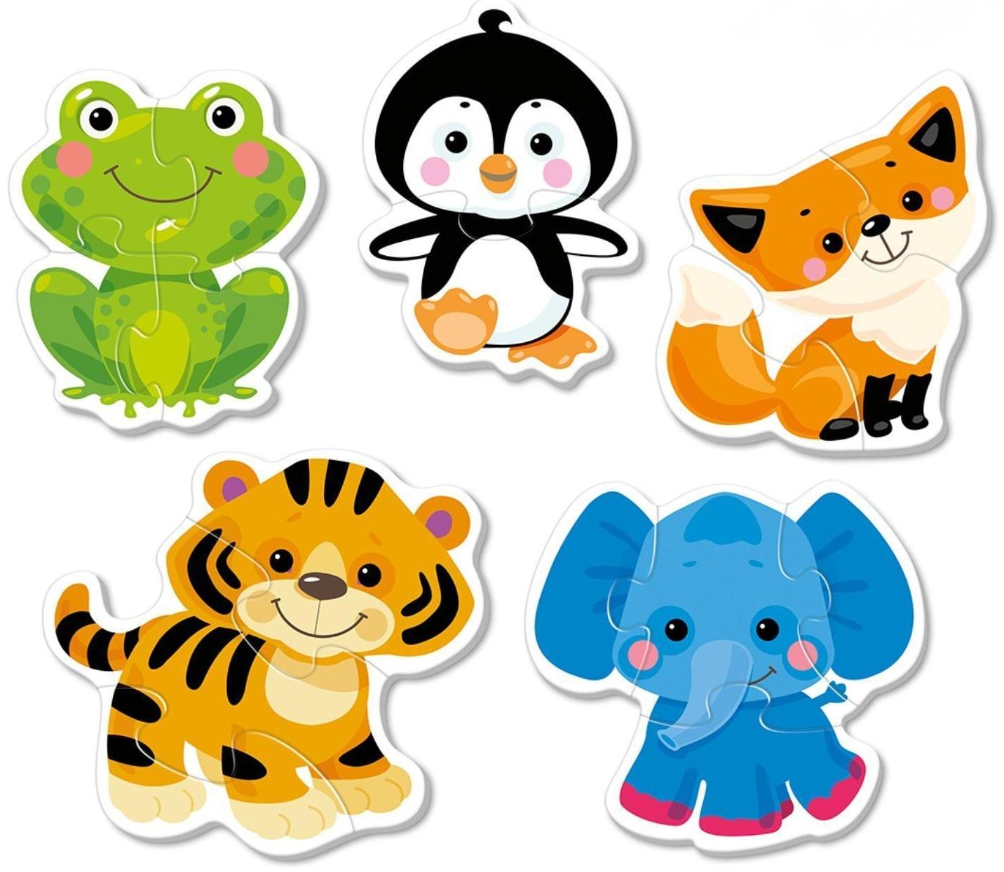 Пазлы контурные «Животные»