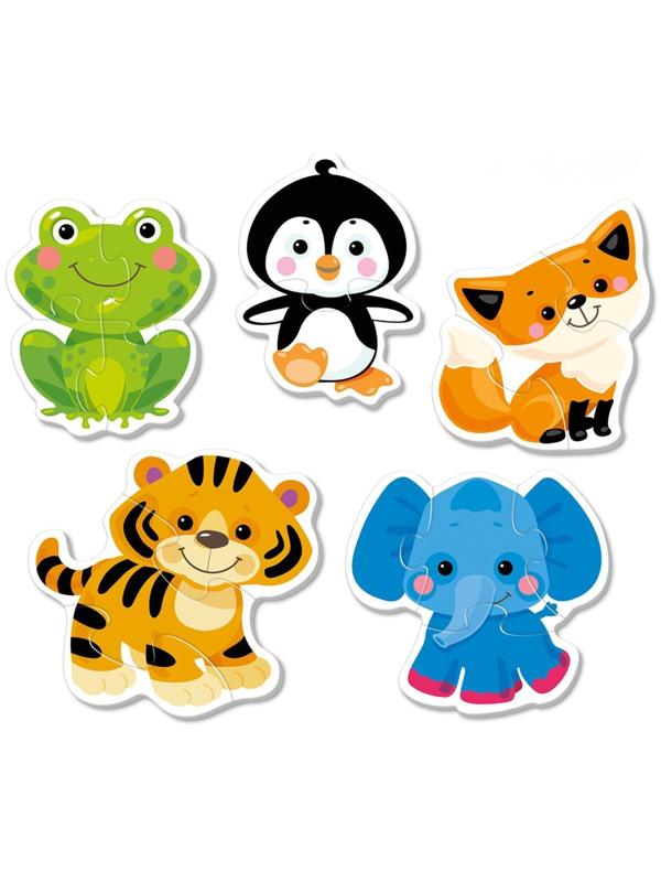 Пазлы контурные «Животные»