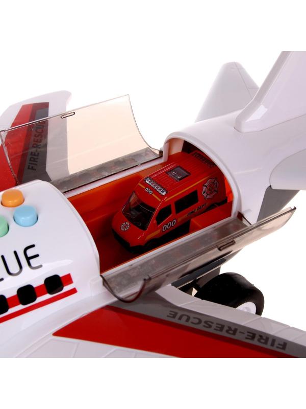 Парковка «Пожарный самолет», с машинками, световые и звуковые эффекты