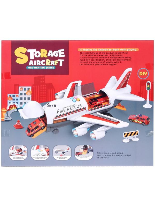 Парковка «Пожарный самолет», с машинками, световые и звуковые эффекты