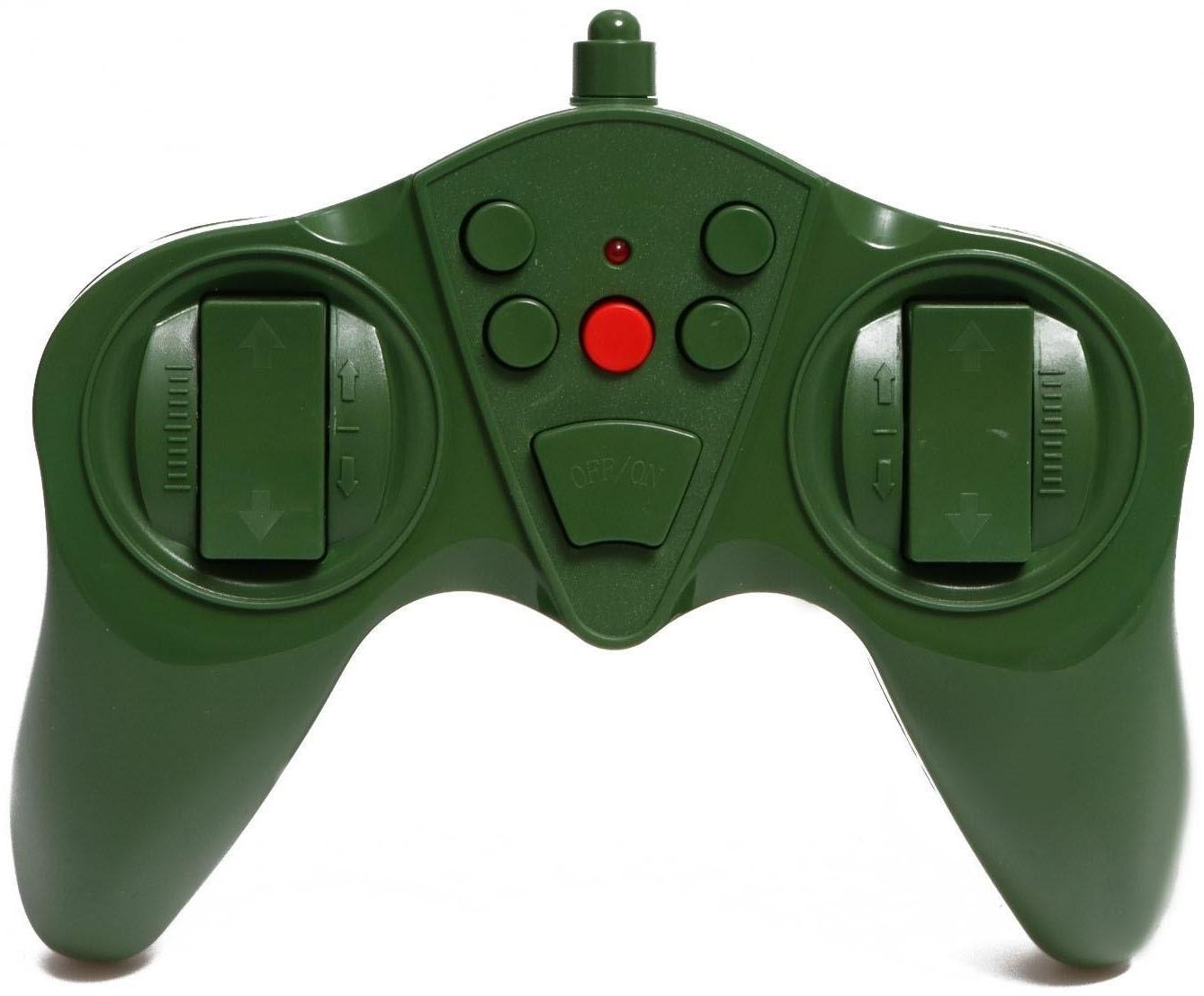 Танк радиоуправляемый «Защитник», с аккумулятором, световые и звуковые эффекты, цвет зелёный