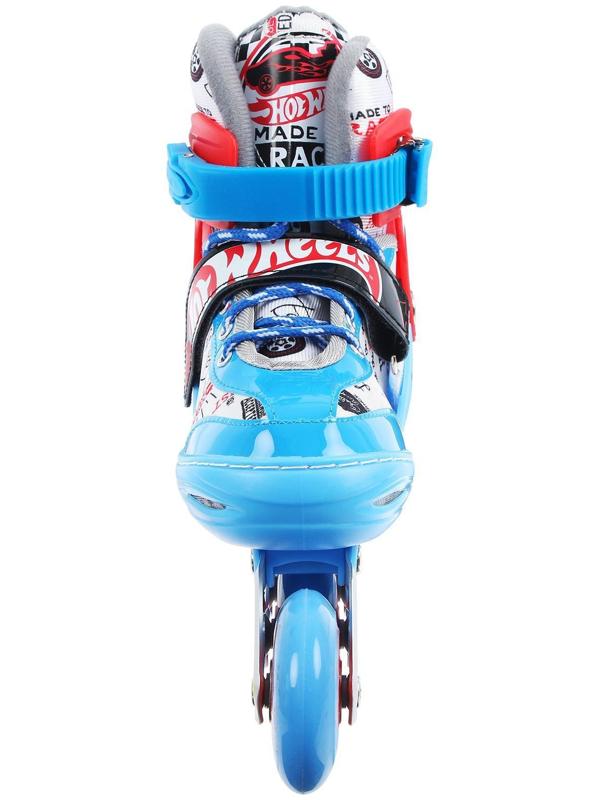 Роликовые коньки Hot Wheels, PU колёса со светом, размер M (34-37)