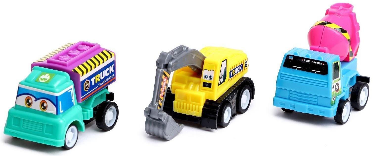 Набор инерционных машин «Стройка» в сумке, 6 штук, МИКС