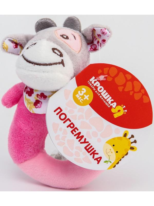 Погремушка мягкая «Коровка - пищалка», на кольце