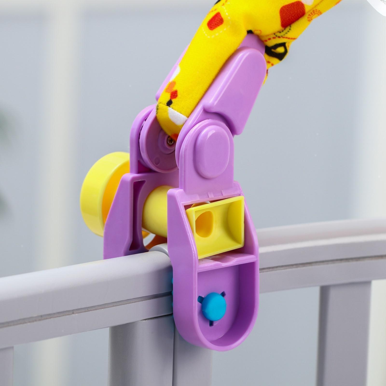 Дуга на кроватку/коляску «Зайка», 3 игрушки, с погремушками, р-р 27-40