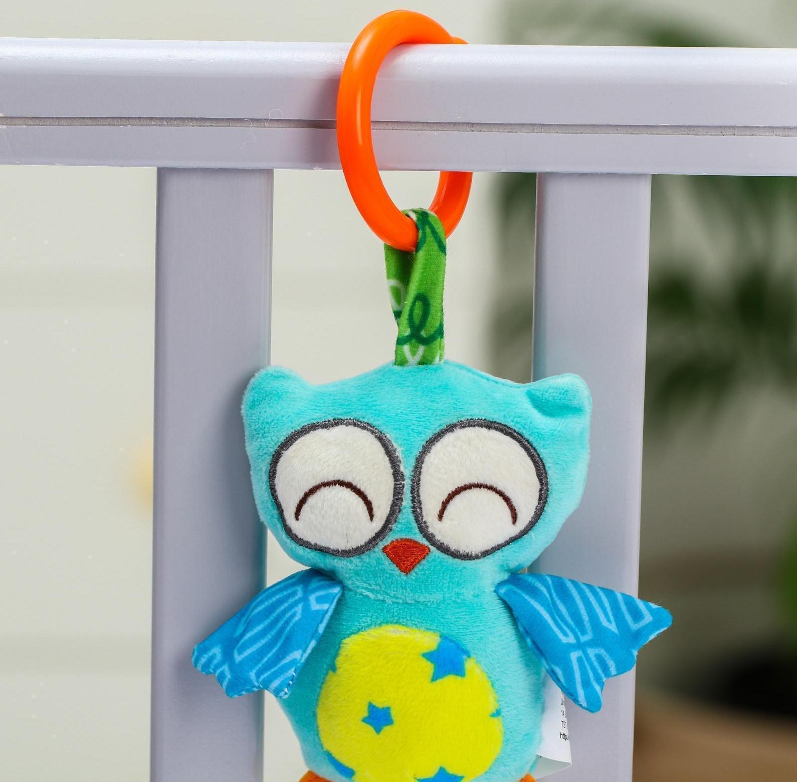 Подвеска мягкая «Яркие друзья», с развивающими элементами, 25 см, виды МИКС