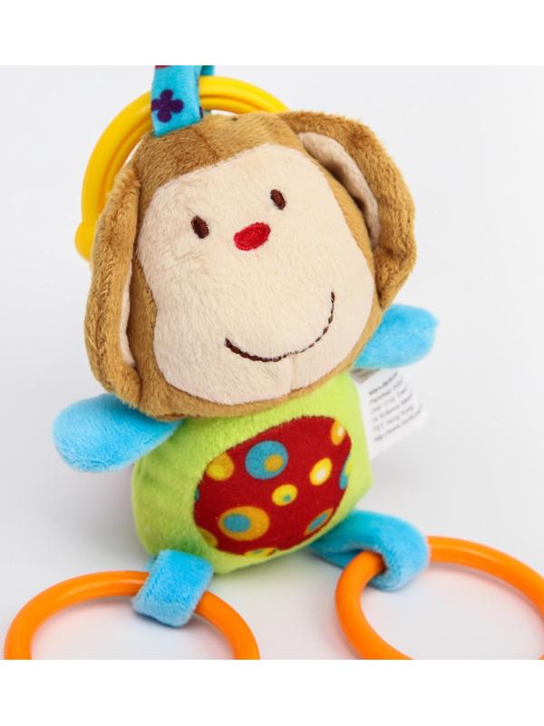 Подвеска мягкая «Яркие друзья», с развивающими элементами, 25 см, виды МИКС